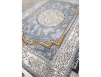 فرش 700 شانه طرح مدوسا زمینه دودی